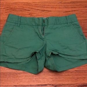 jcrew green shorts